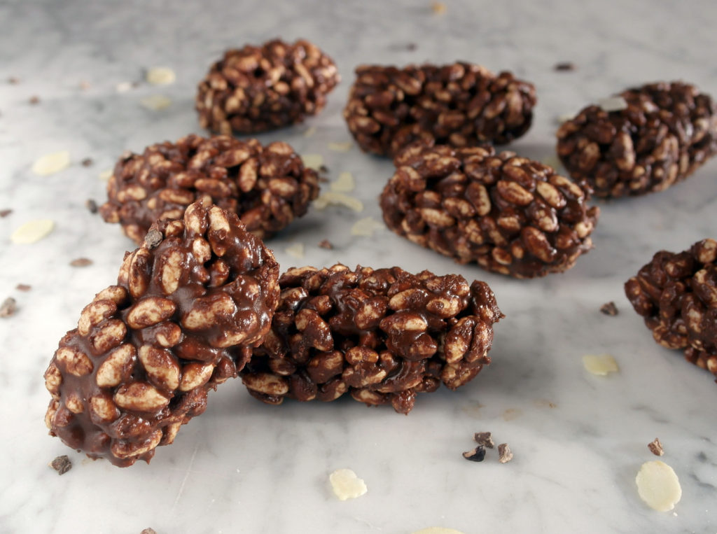 barrette riso soffiato cioccolato senza latte