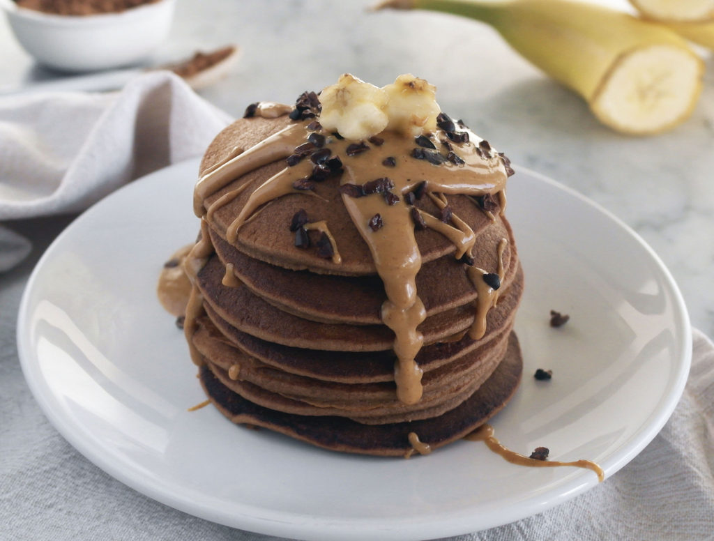 pancake cacao senza zucchero low fodmap